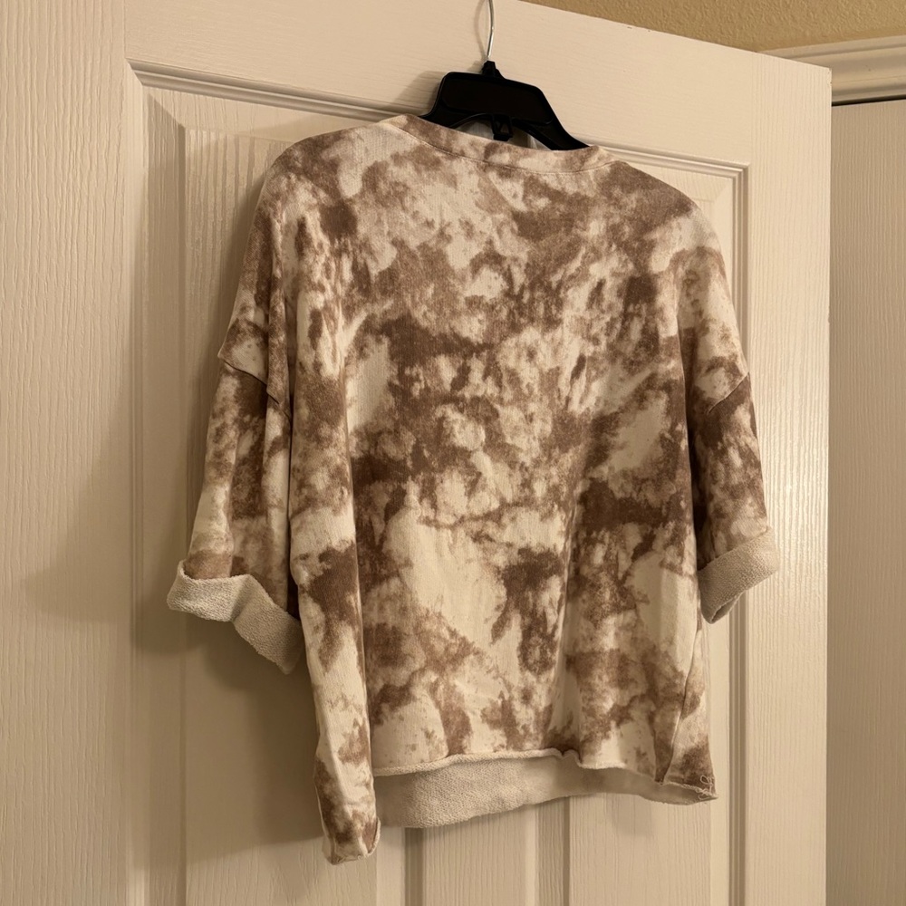 SPLENDID Tie Dyed Pullover Crewneck Short Sleeved Sweater - Picture 6 of 9